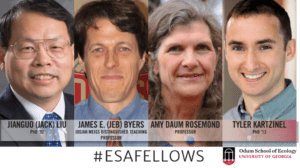 UGA Ecology faculty, alumni among 2018 ESA Fellows