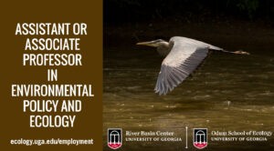 Odum School seeks assistant or associate professor of environmental policy and ecology