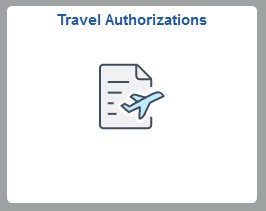 Travel Authorizations tile